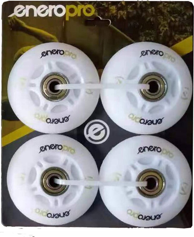 Kółka do rolek Enero Pro PU 64 MM 4 szt. z łożyskami ABEC 7 LED!