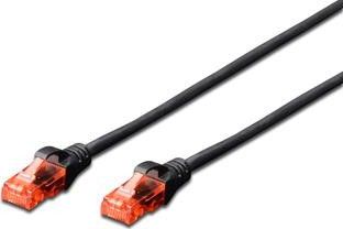 Digitus DIGITUS DK-1512-015/BL DIGITUS Kabel patch cord UTP, CAT.5E, czarny, 1,5m 15 LGW