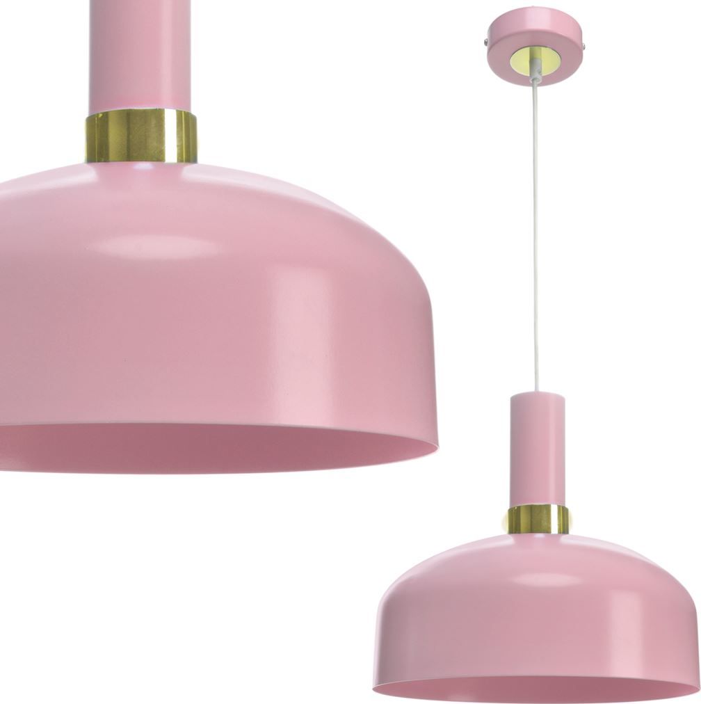 Lampa wisząca Milagro Nowoczesna lampa sufitowa różowa Milagro MALMO MLP6199