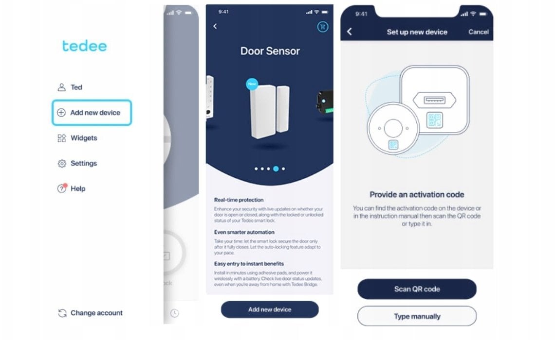 tedee Door Sensor, white