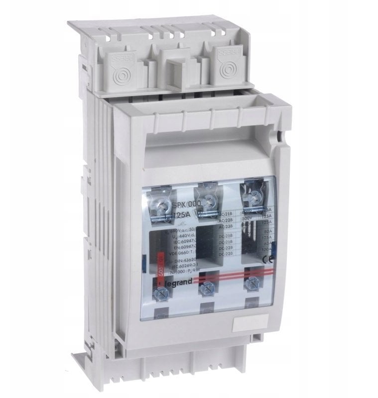 Rozłącznik bezpiecznikowy SPX 000 125A /zaciski nakładkowe 1,5-50mm2/ 605201