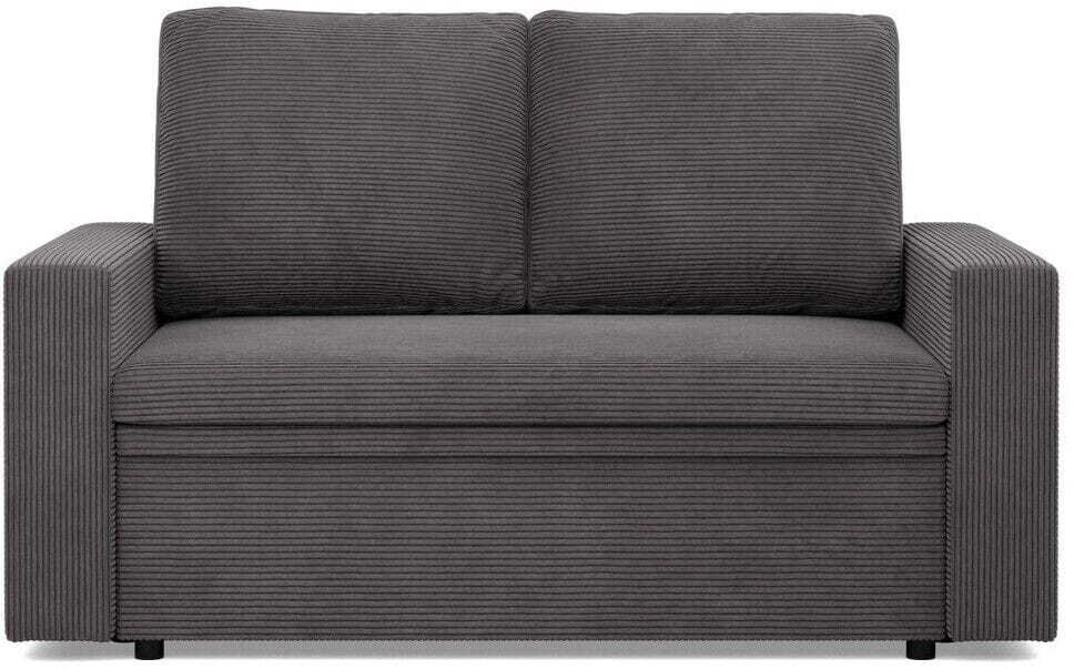 Adams Group Sofa dwuosobowa, BLOM, sztruksowy, 148x87x90 cm, ciemnoszary