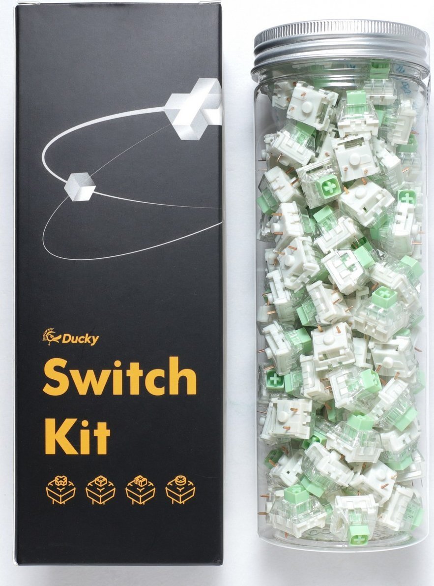 Ducky Ducky Kailh Box Jade Switches, mechanisch, 3-Pin, clicky, MX-Stem, 50g - 110 Stück