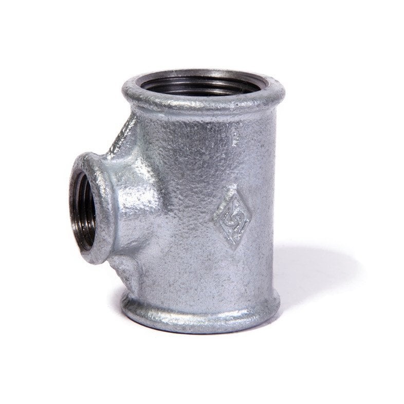 PIPE TEE 1X1/2 ZN V