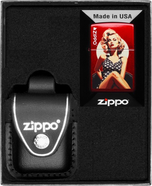 Zestaw ZIPPO Zapalniczka VINTAGE PINUP DESIGN Prezentowy No3