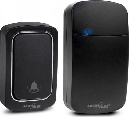 CEE Dzwonek bezprzewodowy 38 melodii Bezbateryjny zasieg 150m GB139B Czarny