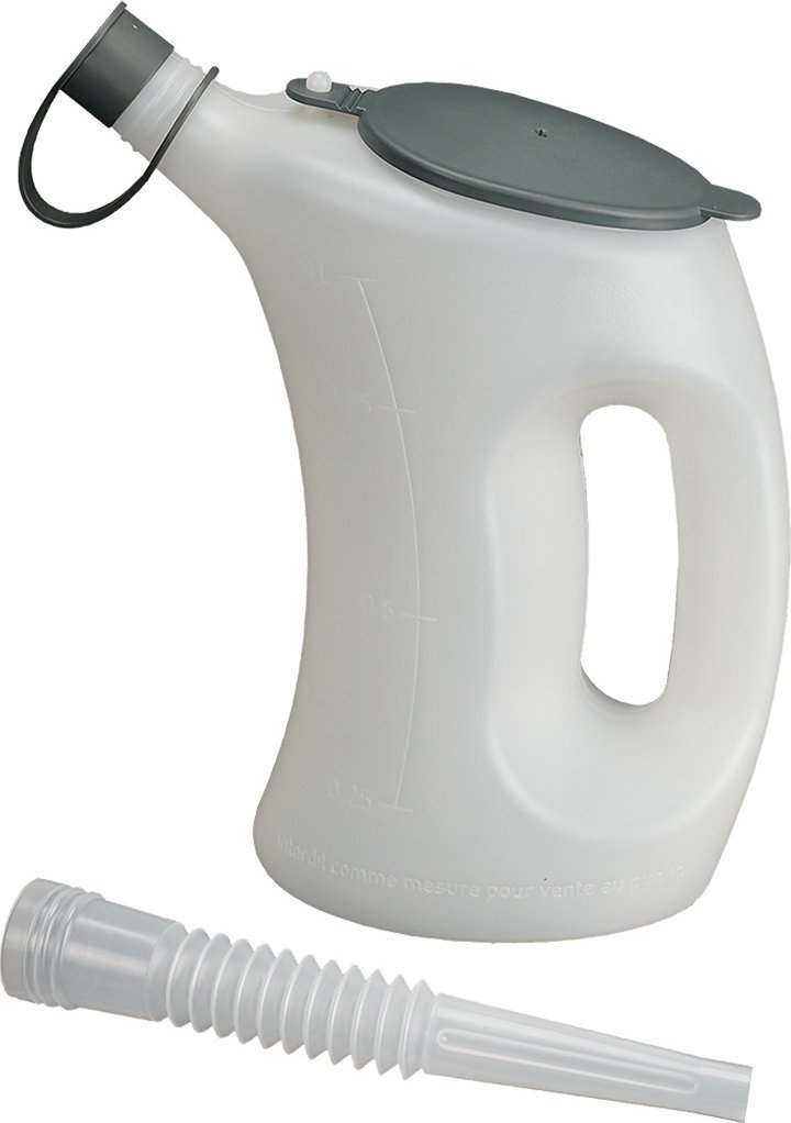 Pressol Naczynie pomiarowe z pokrywką-FLA-PE, przezroczyste, 1 litr