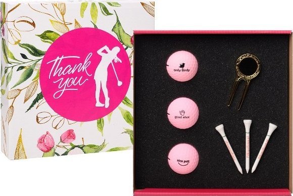 Piłki golfowe, zestaw prezentowy GOLF PLAYER Thank You, Ladies Pack (3 piłki)