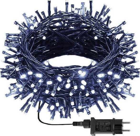 Lampki choinkowe Springos Lampki choinkowe 500 led zimny biały+ zimny biały flash 27,5 m oświetlenie świąteczne IP44 UNIWERSALNY