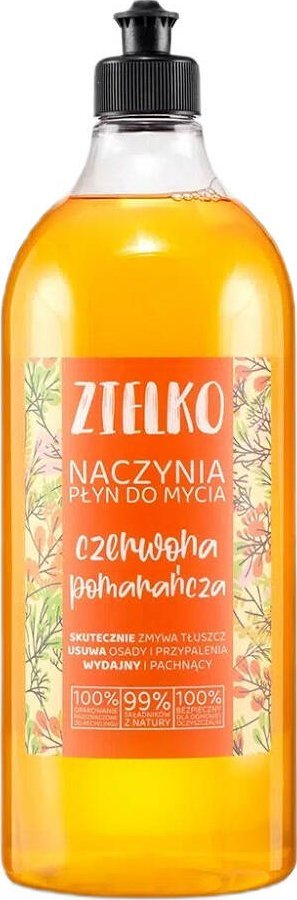 Zielko ZIELKO Naczynia płyn do mycia naczyń Czerwona Pomarańcza 1000ml