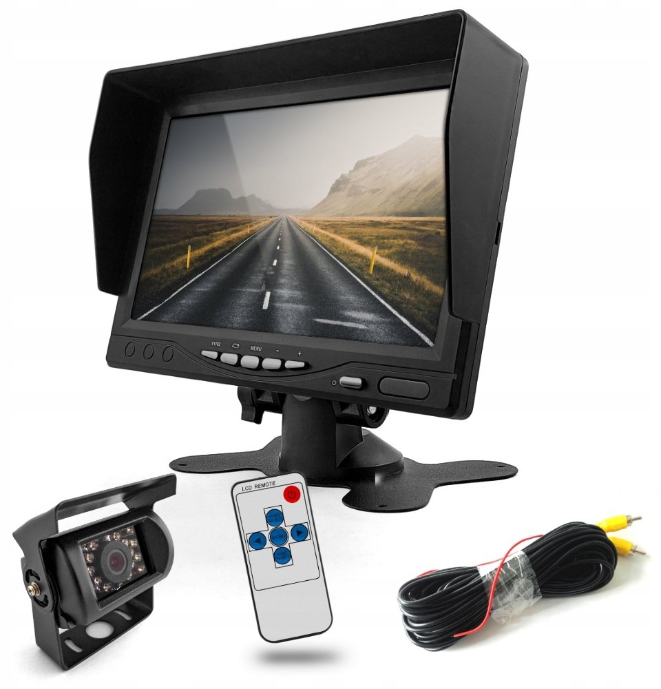 Monitor 7" + kamera cofania bez linni + kabel 10m