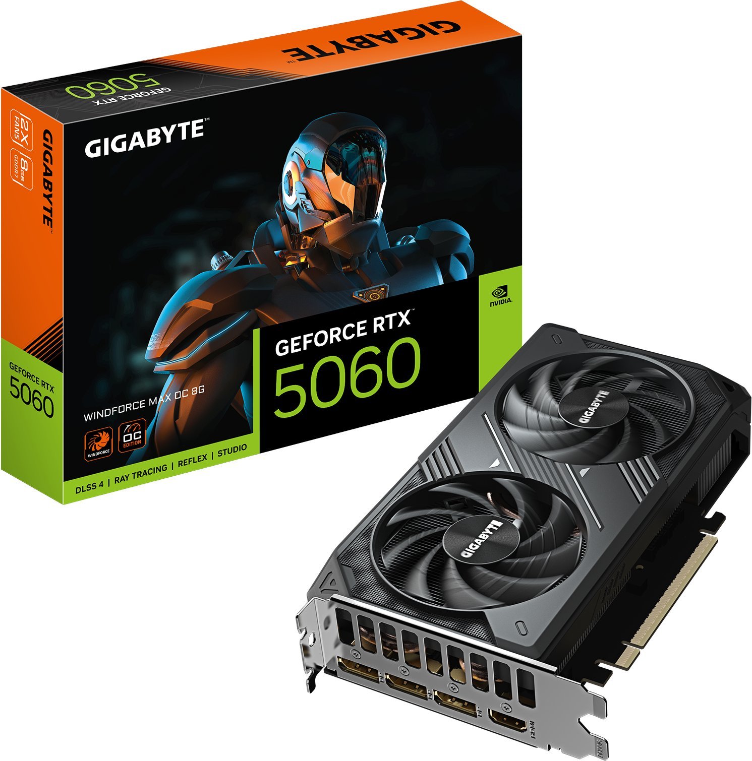 Karta graficzna Gigabyte GeForce RTX 5060 Windforce MAX OC 8GB GDDR7 (GV-N5060WF2MAX OC-8GD)