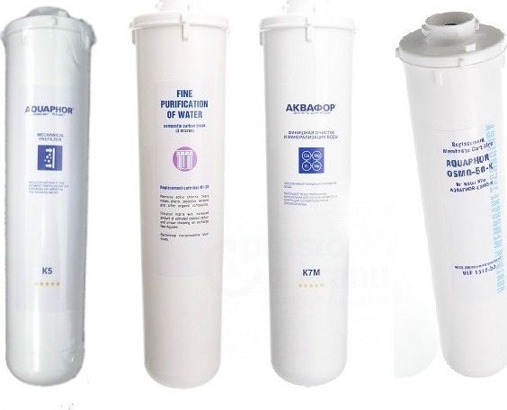 Aquaphor Zestaw wkładów na dużą wymianę do Moriona razem z membraną osmotyczną