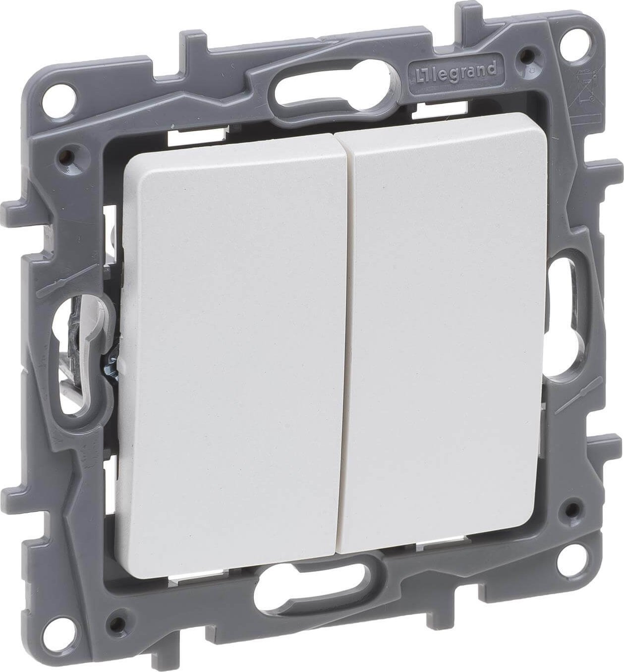 Legrand Niloe Selection Łącznik schodowy podwójny 10AX perła 762402