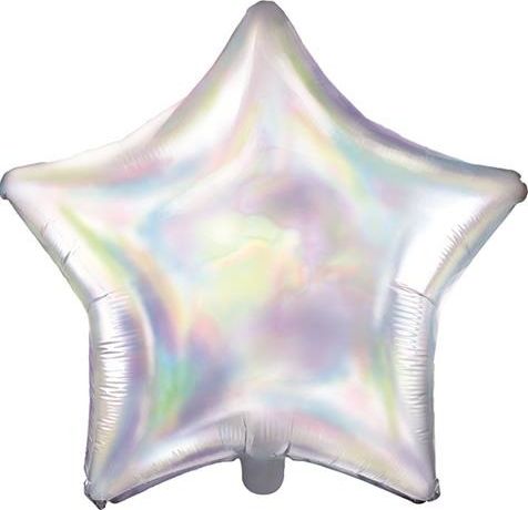 Party Deco Balon foliowy gwiazdka, opalizujący, 48cm uniwersalny