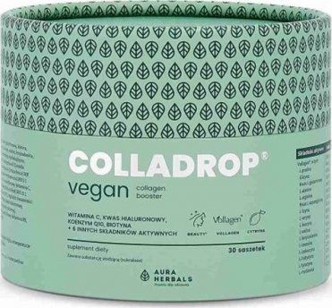 Aura Herbals Kolagen Colladrop wegański 30sasz. Aura Herbals