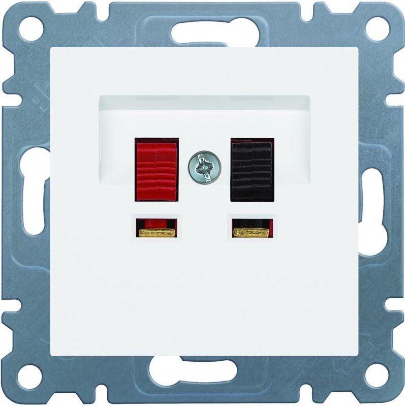 Hager Gniazdo głośnikowe białe lumina 2 (WL3310 )