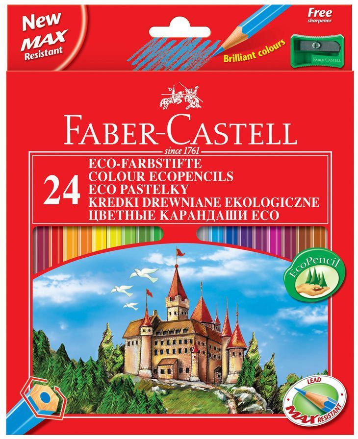 Faber-Castell Kredki ołówkowe 24 kolory Eco