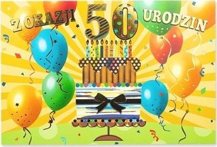 Pan Dragon Karnet B6 Urodziny 50