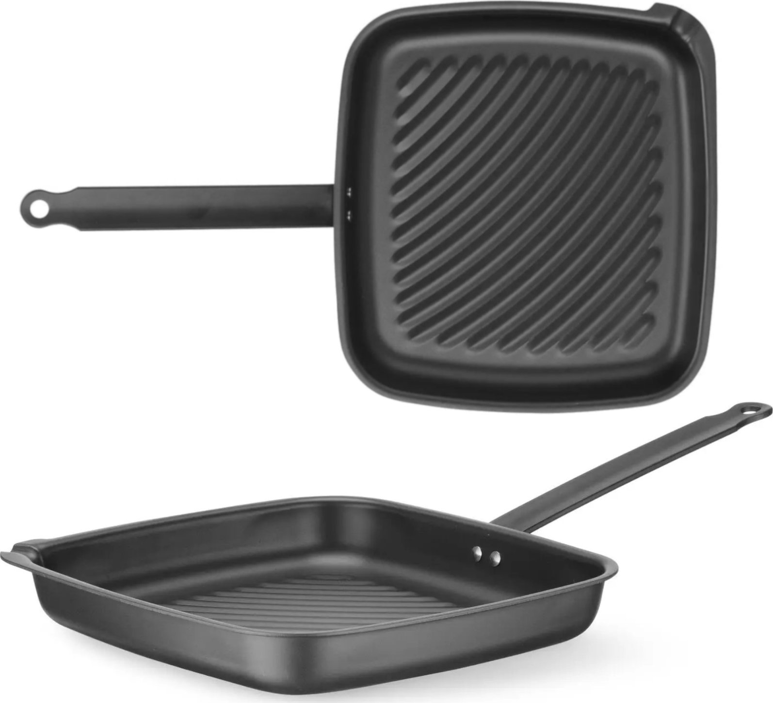 Patelnia Hendi Patelnia do grillowania kwadratowa 480 x 282 x 80 mm Patelnia do grillowania kwadratowa 480 x 282 x 80 mm