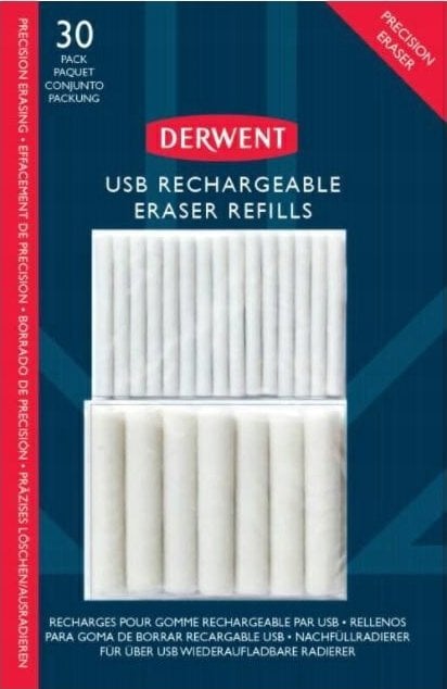 Derwent refil viskelædere til USB Viskelæder - 30stk