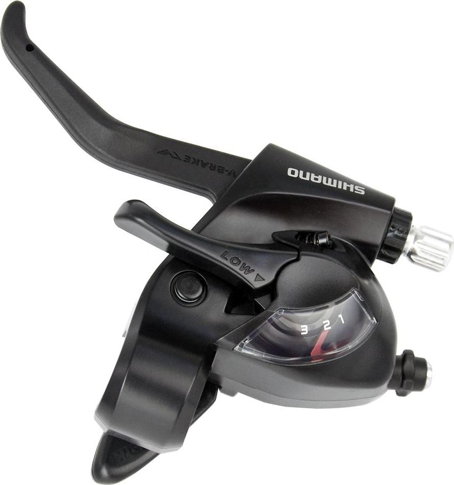 Shimano Klamkomanetka Shimano STEF41 VBrake, 3-rzędowa, 2-palcowa, lewa, czarna