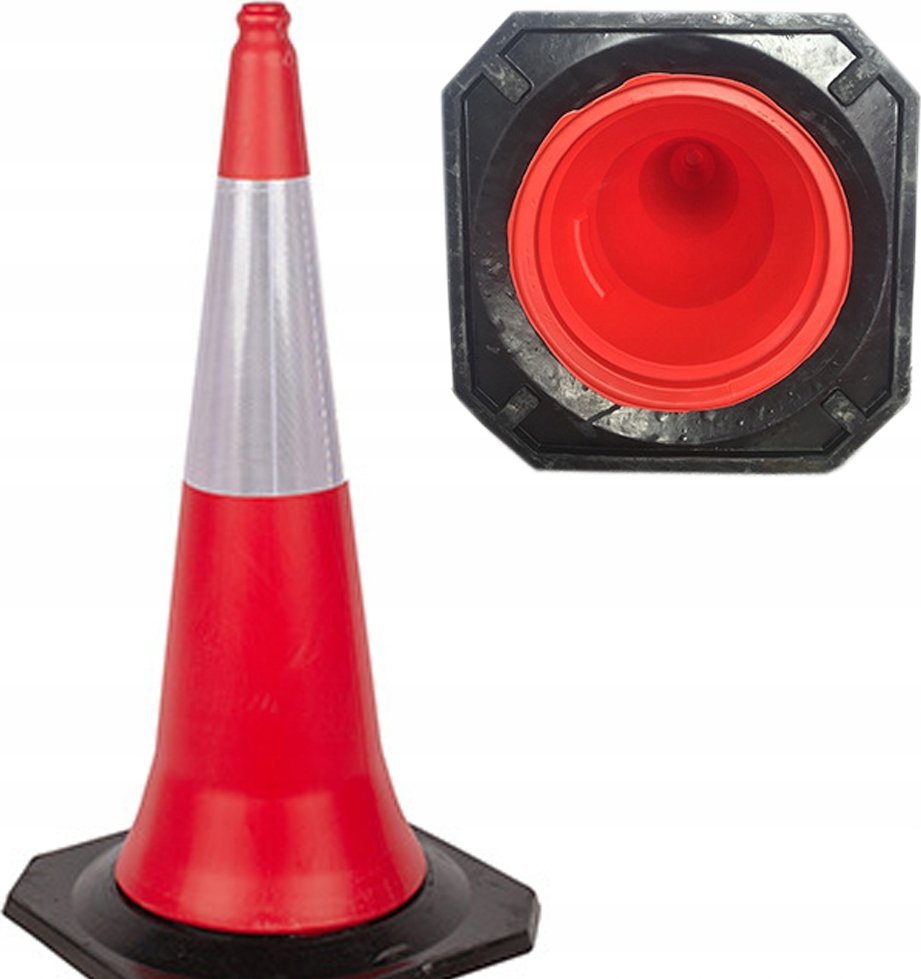 CIĘŻKI PACHOŁEK DROGOWY 75 CM SŁUPEK OSTRZEGAWCZY PACHOŁKI ODBLASKOWE