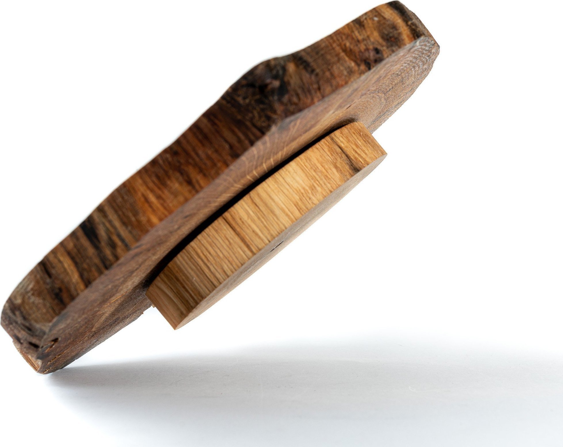 Deska do krojenia Wamar-Sosenka Taca Obrotowa /śr. 20-25 cm/ Drewno Dębu bez Kory Olejowany Drewno dębowe Naturalny PDOD_2025X20_DOTO / Wamar-Sosenka