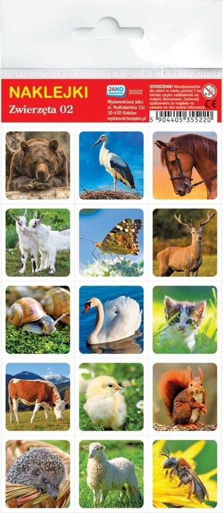 Wydawnictwo Jako Naklejki. Zwierzęta