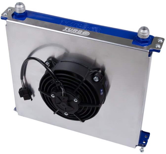 TurboWorks_D Cooling Plate TurboWorks Chłodnica oleju 19 rzędowej Race 5 calowy wentylator