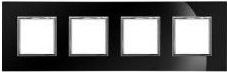 KOS Ramka poczwórna szklana Dante czarny (4509184)