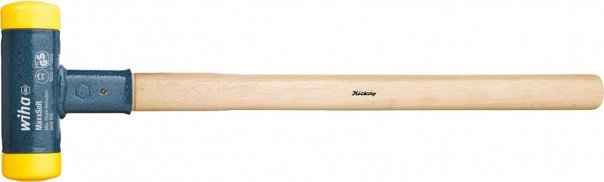 Wiha Wiha sledgehammer recoil-free, medium hard (black/wood, 80mm)