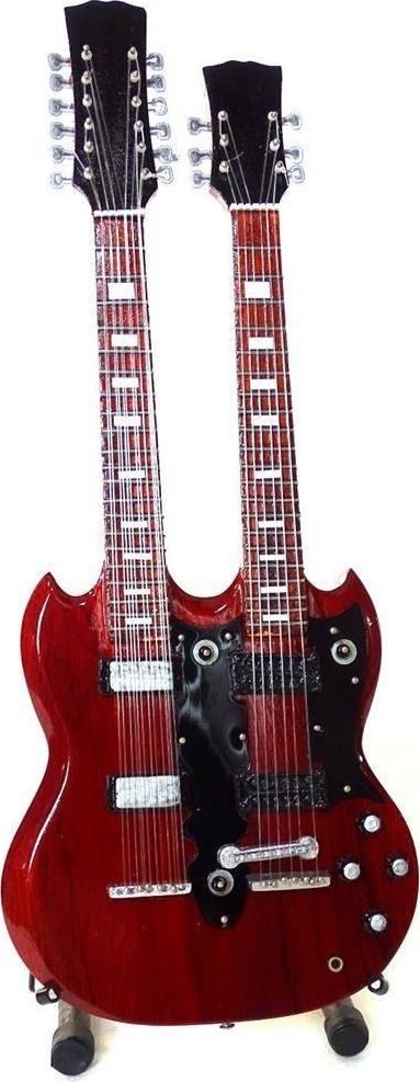 Upominkarnia Mini gitara - Led Zeppelin - Jimmy Page Double Neck