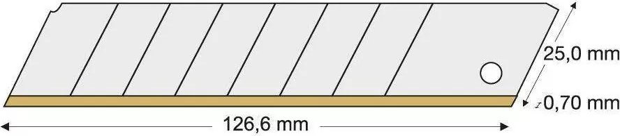 Lutz Blades Ostrze odłamywane 25mm TIN, 10 szt. w opakowaniu LUTZ BLADES
