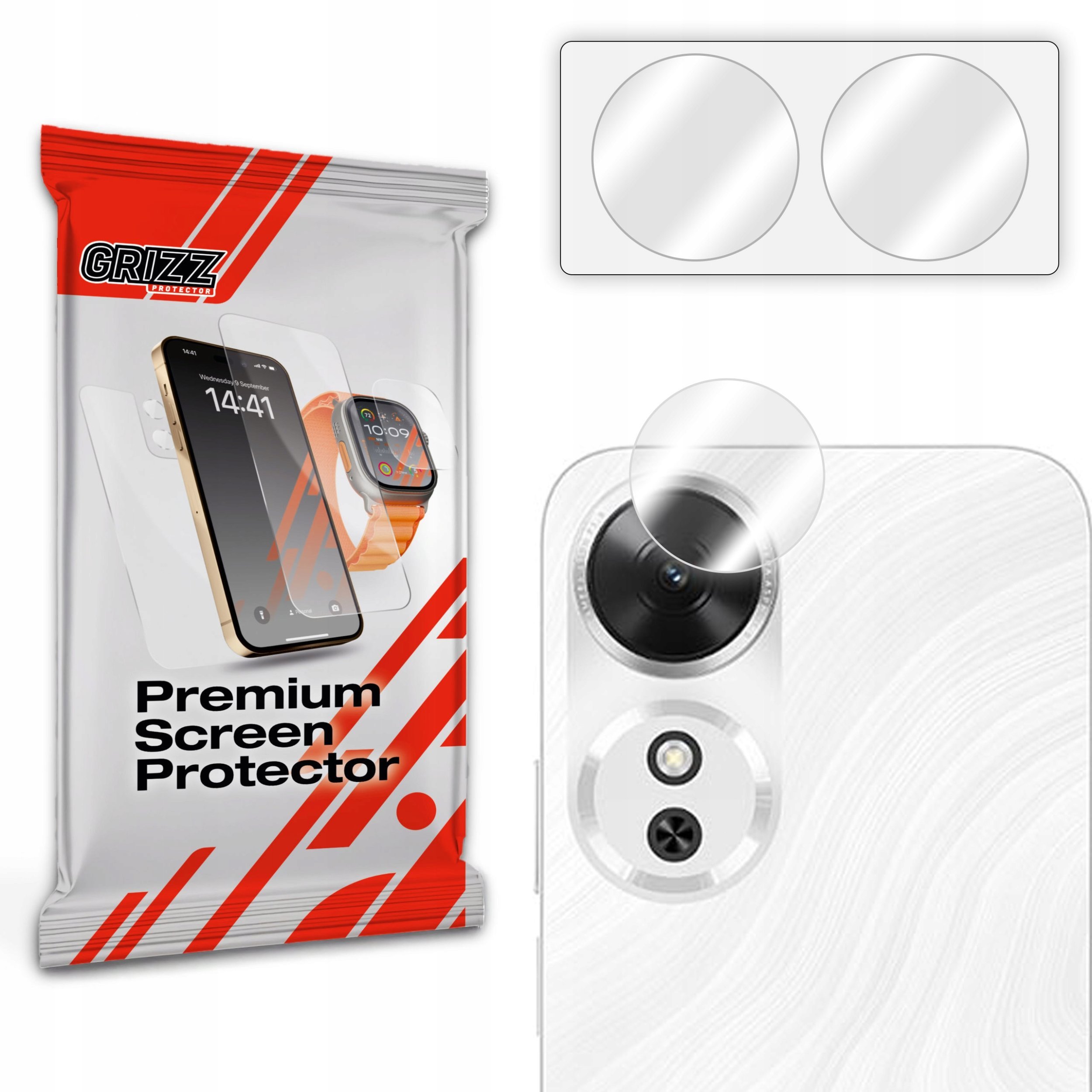 Szkło na aparat GrizzGlass HybridGlass Camera do Honor Play 60