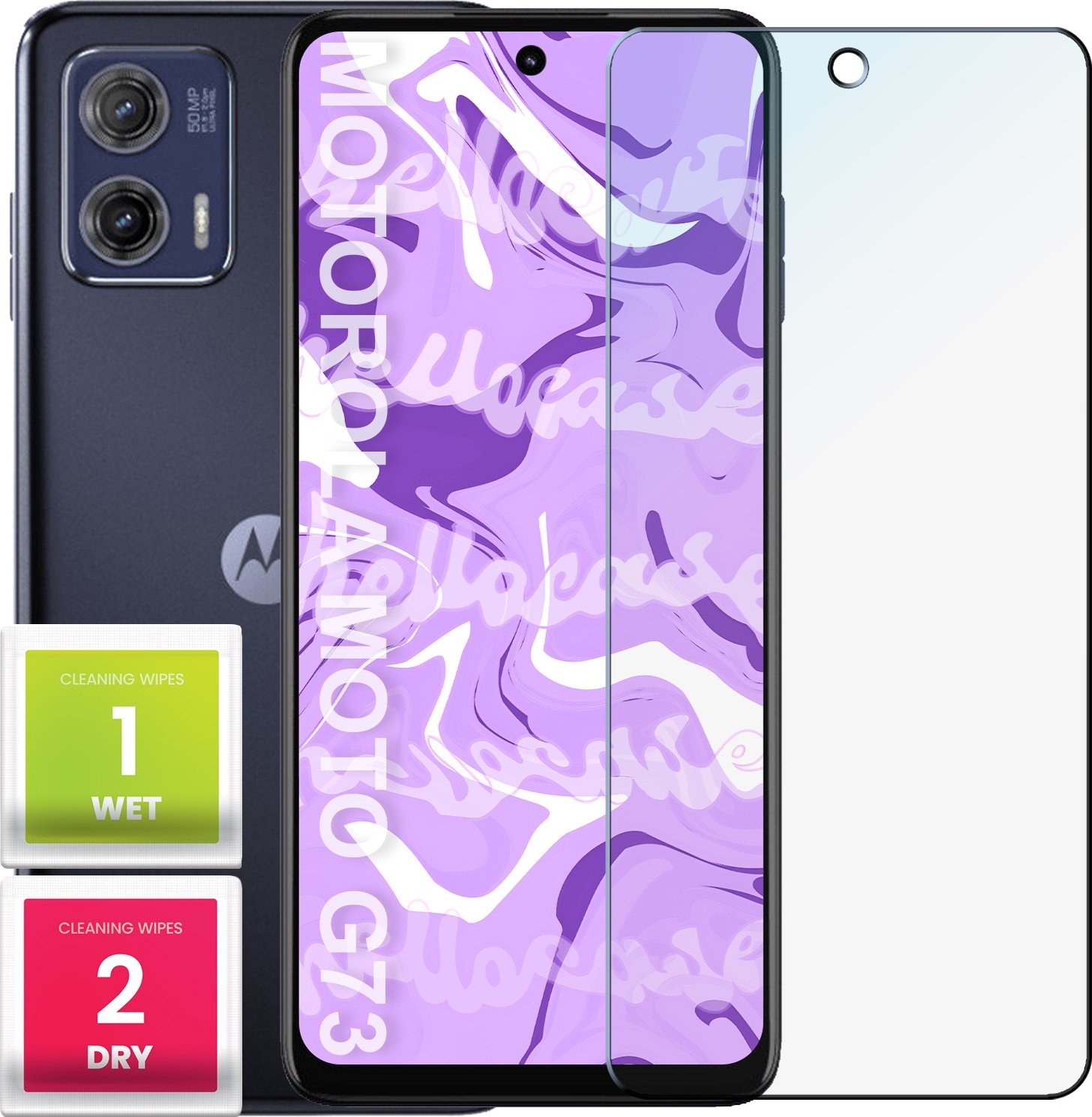 Hello Case Szkło Hartowane do Motorola Moto G73 / G14 (szybka 9H, płaskie 2.5D)