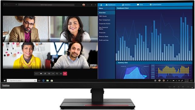 Monitor Lenovo ThinkVision P34w-20 + kamera internetowa ThinkVision MC50 (62DCRAT3EU)
