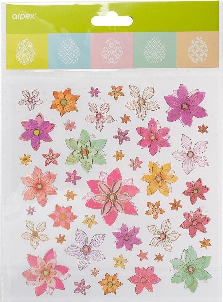 Arpex Naklejki kwiatki MIX