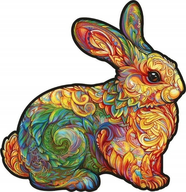 Puzzle Drewniane Dla Dorosłych Szlachetny Królik