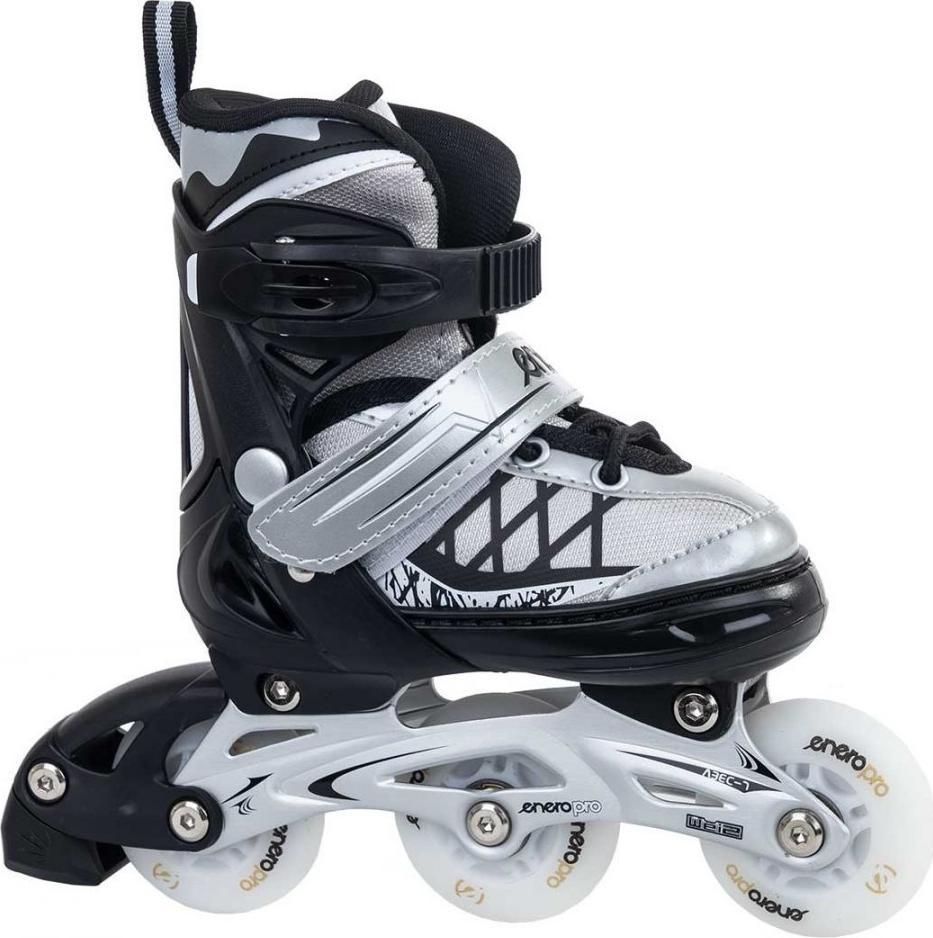 Rolki Enero Led z wymienną płozą regulowane szare r. 26-29