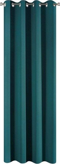 Eurofirany Zasłona Dekoracyjna Parisa Ciemny Turkus 135x250