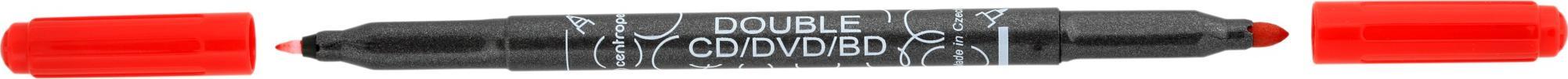 Centropen MARKER DWUSTRONNY CENTROPEN "DOUBLE CD/DVD/BD 3616" CZERWONY