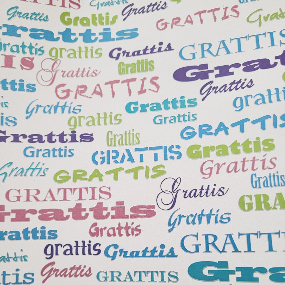 Fastima Papier świąteczny do pakowania napisy 57cmx2m 2m510