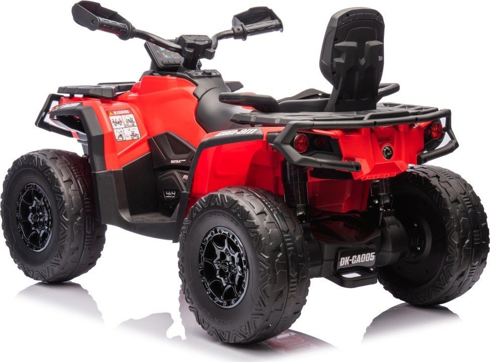 Quad Can Am Outlander ATV z Pilotem Czerwony