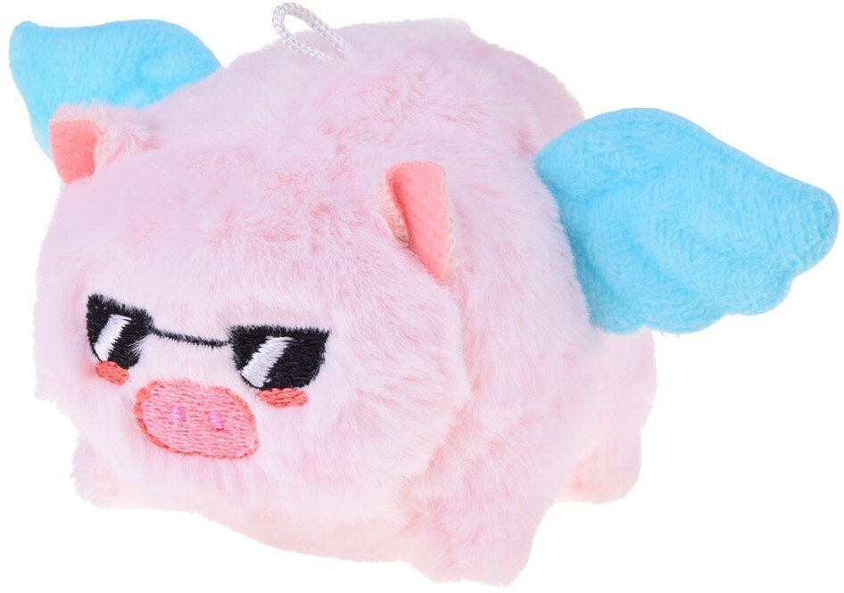 Przeurocza Pluszowa Świnka Breloczek z obracanym Ogonkiem ZA5680 EDUKAMP