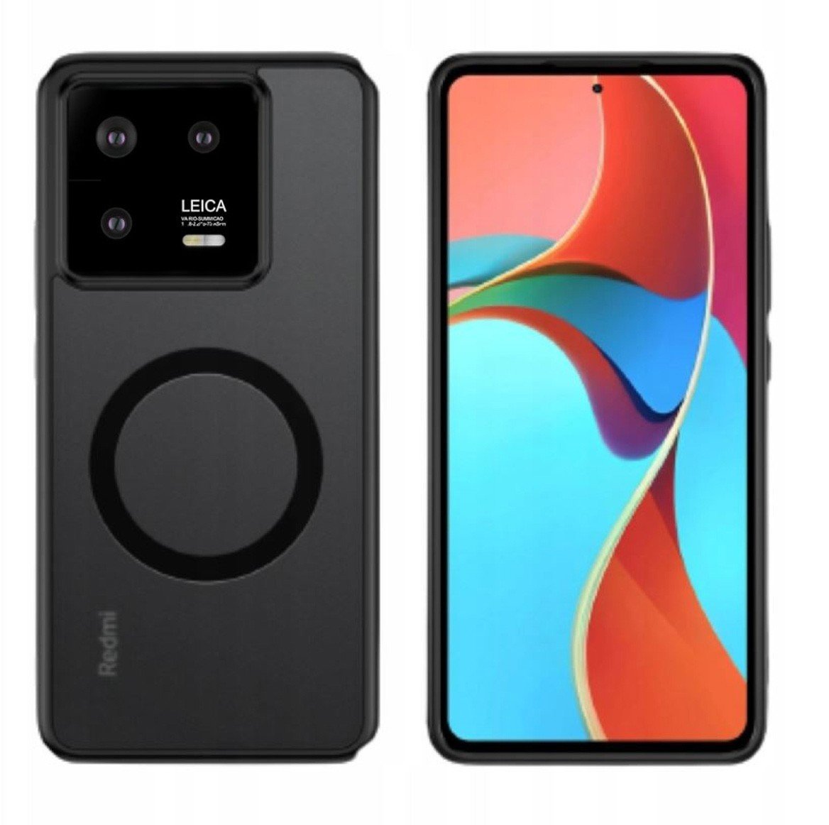 Etui Magmat Magsafe Magnetyczne do Xiaomi 13, Półprzezroczyste Czarne