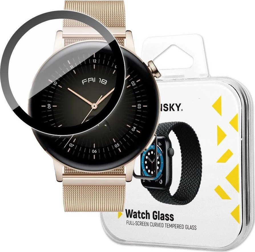 Wozinsky Wozinsky Watch Glass hybrydowe szkło do Huawei Watch GT 3 42 mm czarny