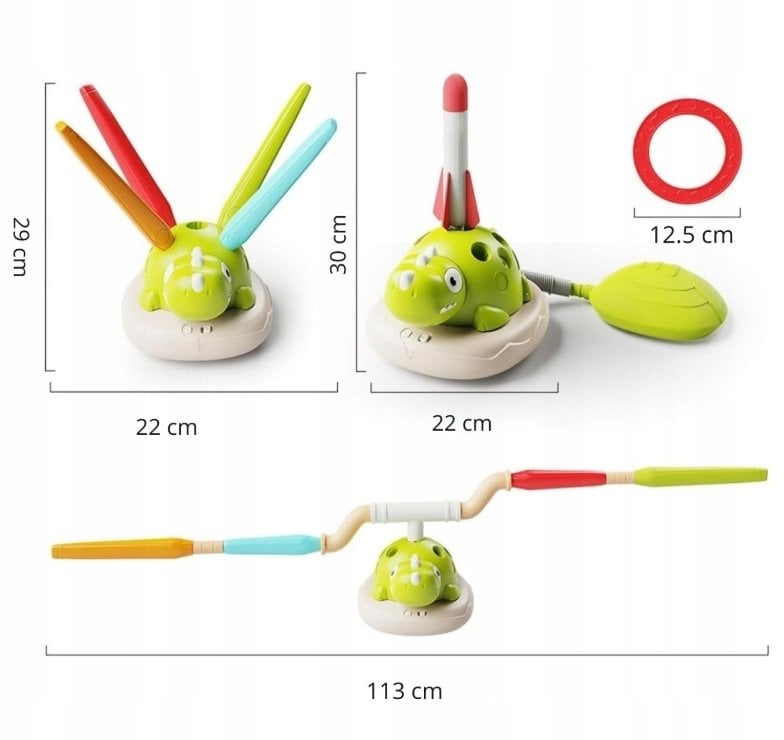 Bounn Zabawka zręcznościowa 3w1 sportowa dinozaur