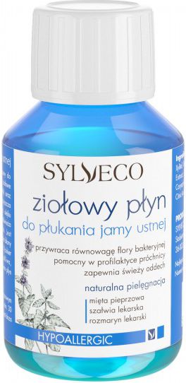 Sylveco Ziołowy płyn do płukania jamy ustnej - wersja mini 100ml
