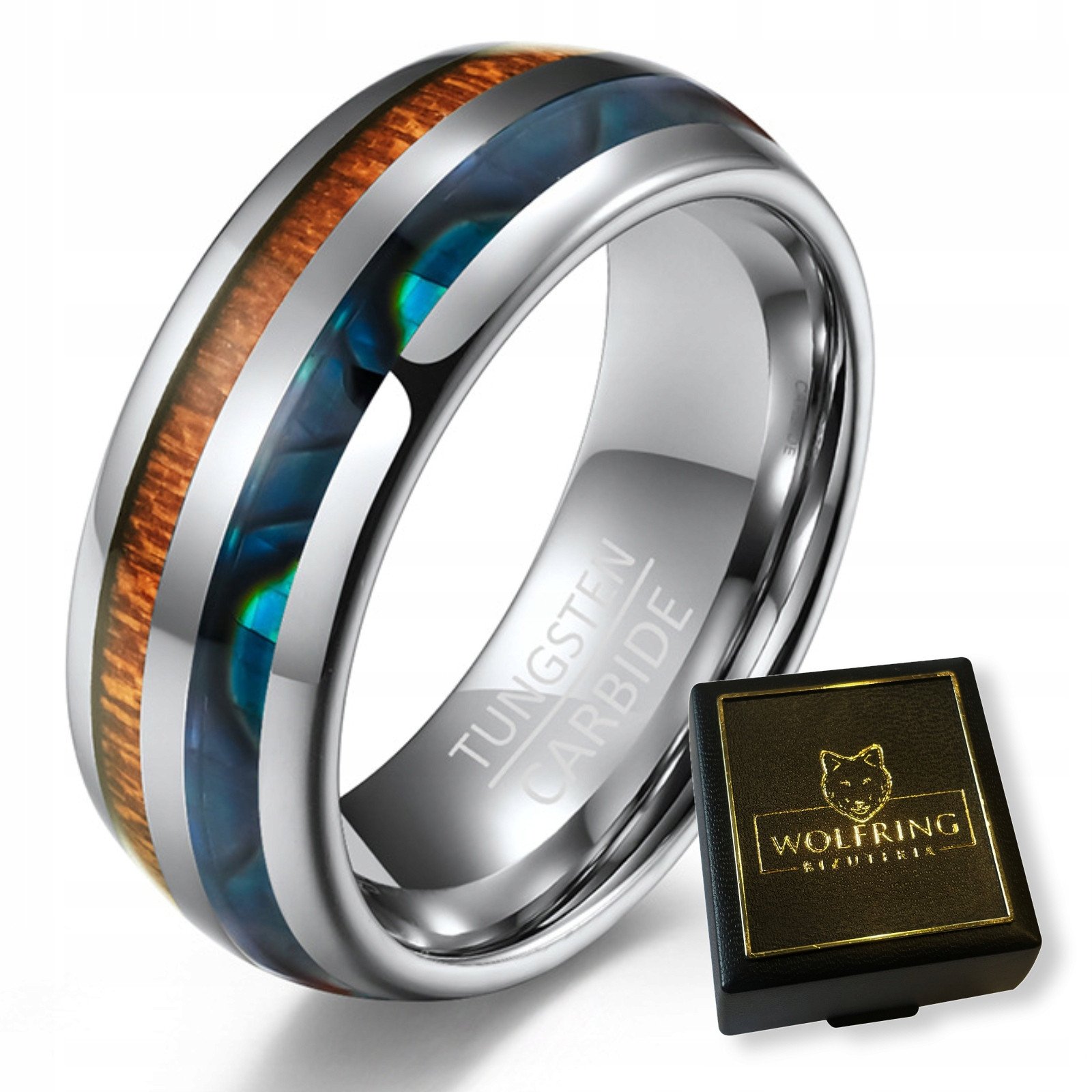 PIERŚCIEŃ OBRĄCZKA z Wolframu WOLFRING EU19 US09